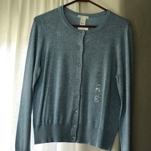 Baby blue cardigan